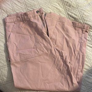 Womens mauve wide leg pants